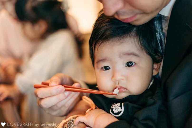 お食い初めの写真例